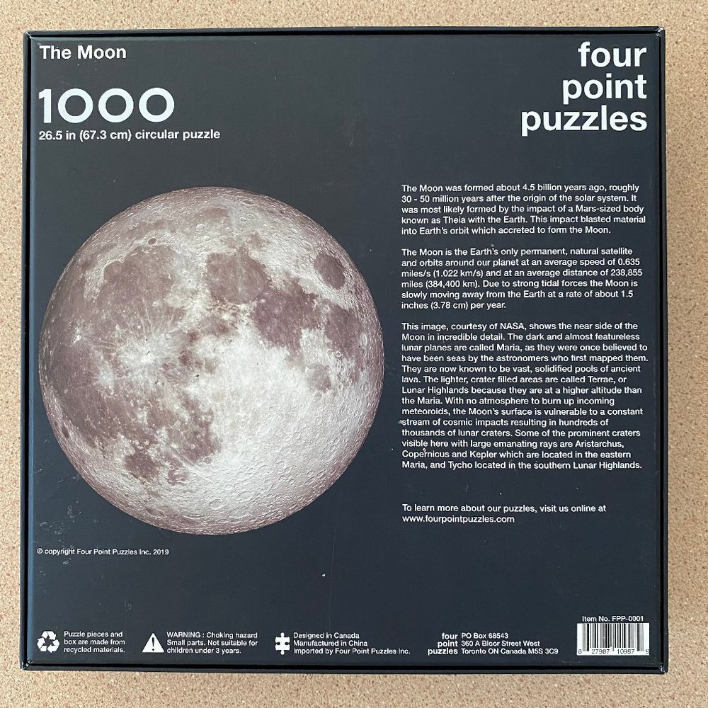 1000 piece moon jigsaw puzzle